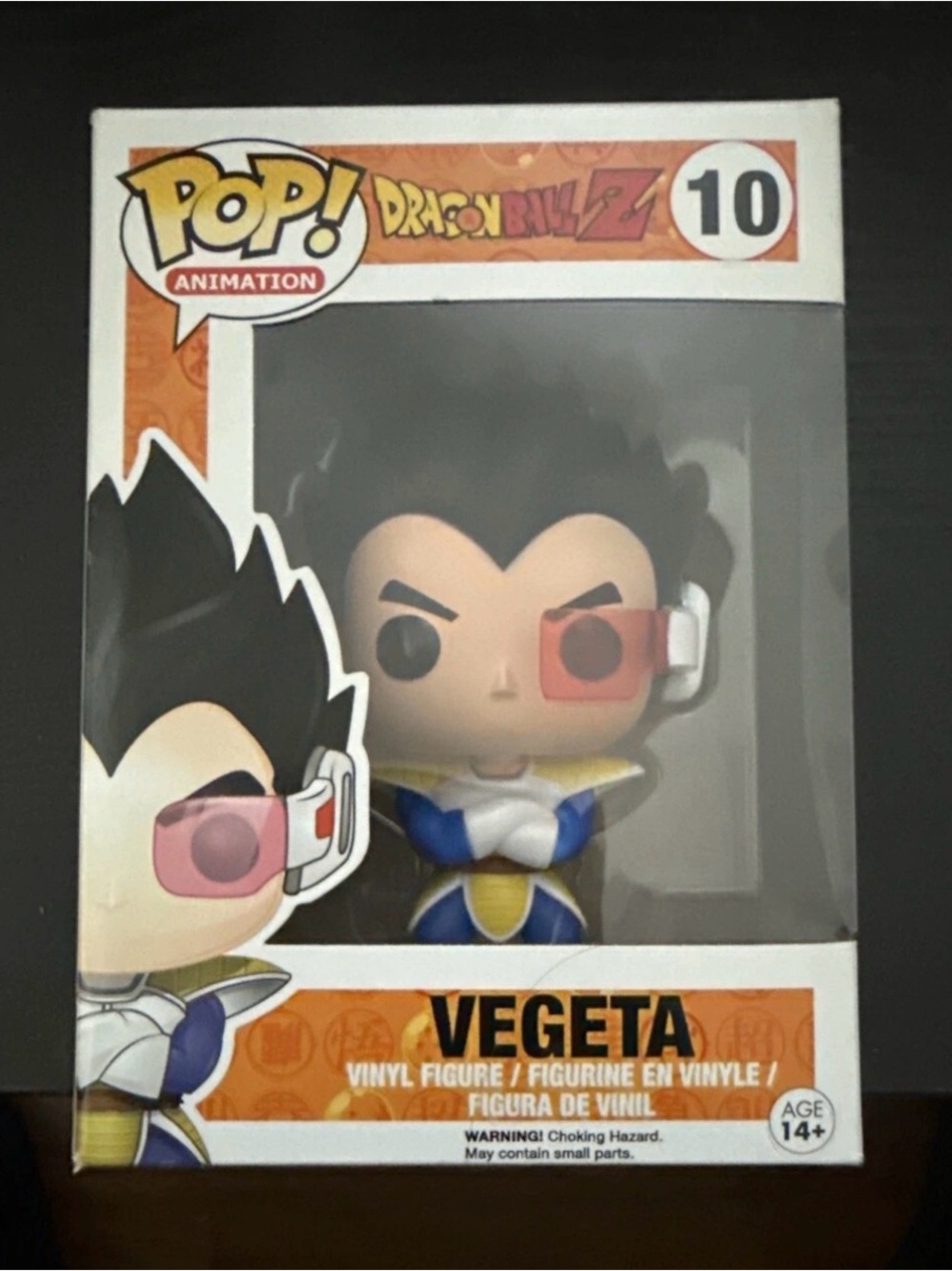Funko Pop! Animation Vegeta #10 Vinyl Figure - Blue & Yellow
